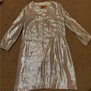 Tory Burch Silver and Orange Dress